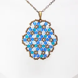 Pendant 40cm - Marissa Oval-Bronze Chain - Pendant 40cm - Laiton bronze